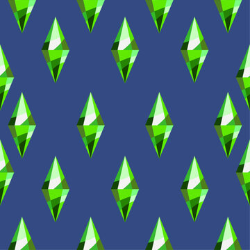 Patterns with diamonds on a dark blue background