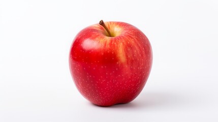 red apple on white background isolated.