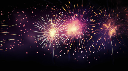 Fototapeta premium fireworks in the night sky