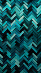 A zigzag pattern with chevrons in shades of teal and black