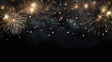 Obraz premium fireworks in the night sky