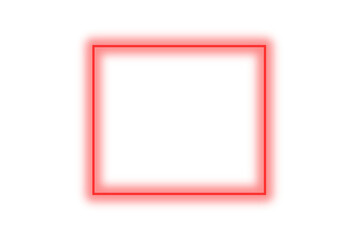 Square neon with pink light