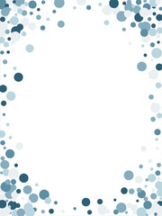 Bubbles pattern Frame Blue banner web. Colored Background. Vector illustration.