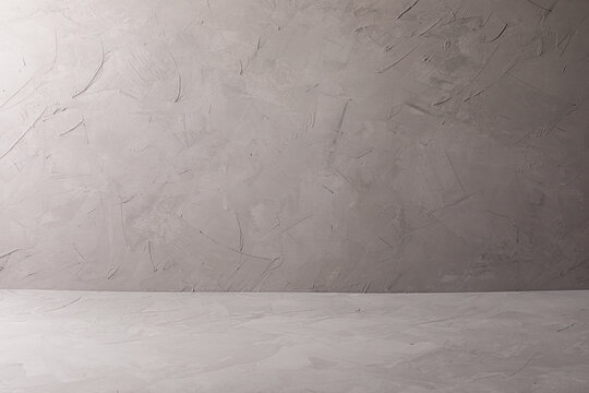 Dark gray plaster surface corner