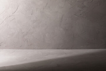 Dark gray plaster surface corner