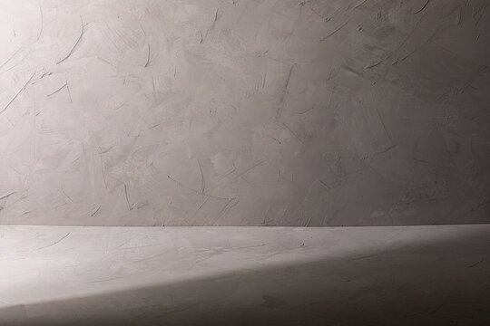 Dark gray plaster surface corner