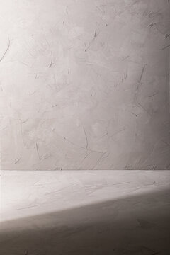 Dark gray plaster surface corner