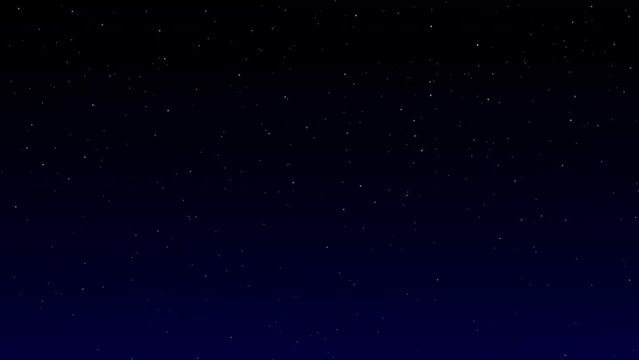 Stars sparkling In the night sky background loop/ 4k animation of an abstract space background