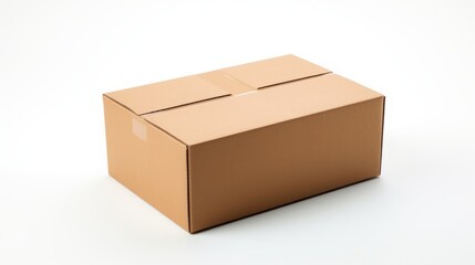 Fototapeta premium cardboard boxes on white background.