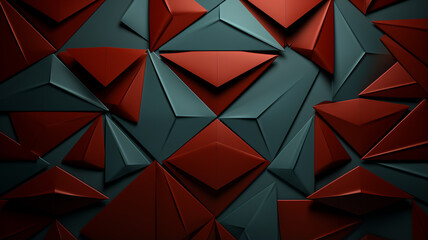 Obraz premium abstract background of geometric shapes and dark red cubesabstract background of geometric shapes and dark red cubes