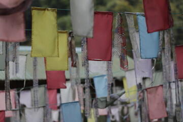 Hanging Fabrics in Various Patterns