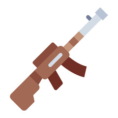 Rifle colorful flat icon