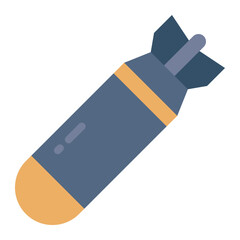 Bomb colorful flat icon