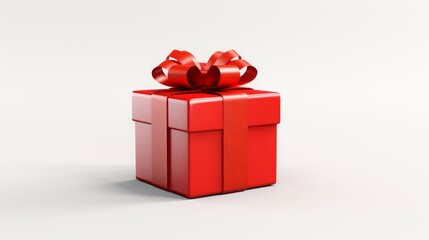 Obraz premium holiday gift box with ribbon.