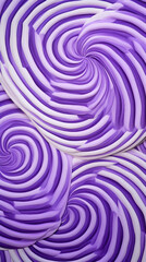 A pattern of lavender and white circles forming a spiral