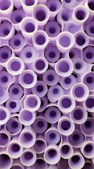 A pattern of lavender and white circles forming a honeycomb