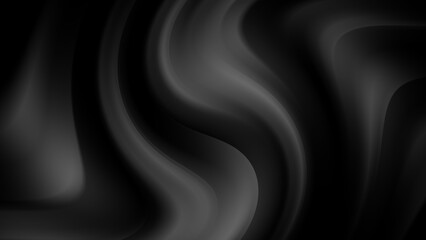 4k abstract dark background. Movement of black and gray waves. It resembles smoke. Stylish minimalistic background - obrazy, fototapety, plakaty