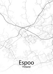 Espoo Finland minimalist map