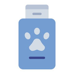 Animal Shampoo colorful flat icon