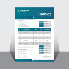 Minimal professional invoice template