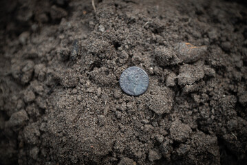 Denarius of the Roman Empire of the Emperor Nerva 1st century AD