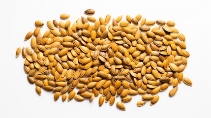 Obraz premium sunflower seeds on a white background.
