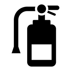 Obraz premium Fire Extinguisher black solid glyph icon