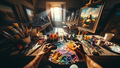 Leonardo da Vinci Creative Sanctuary: Artist's Studio in Morning Light