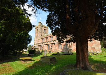 Fototapeta na wymiar St Margaret's Parish Church at Wrenbury Cheshire.