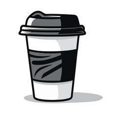 Vector, commercial paper coffee cup