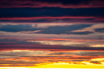 Fototapeta premium Abendhimmel nach Sonnenuntergang