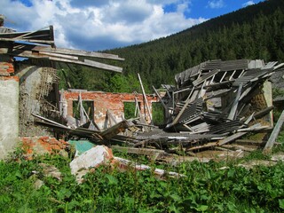 Fototapeta premium Ruins of an old factory