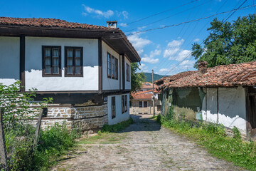 Nineteenth century houses in town of Elena, Bulgaria