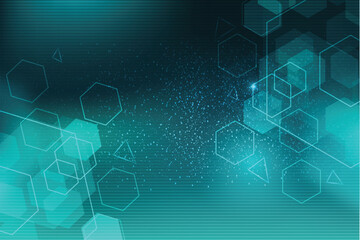 modern business background with blue abstract shapes vector design illustration