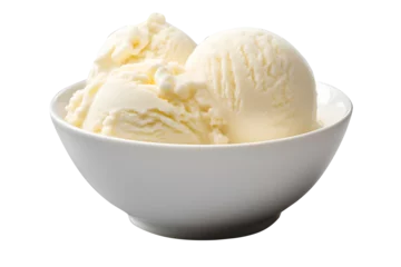 Foto auf Alu-Dibond vanilla ice cream in bowl png © Prasanth