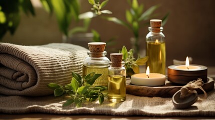 Scented Healing - Discovering the Therapeutic Wonders of Essential Oils in Spa Therapy. Generative AI