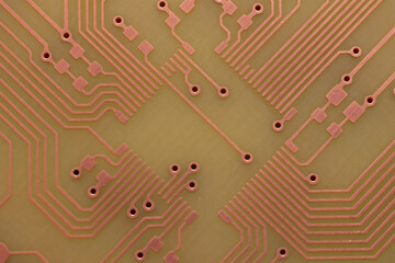 printed circuit. layout of tracks