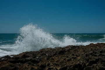 waves on the beach