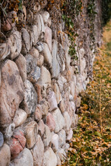 Stone wall in the mountains