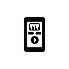 mp3 player vector type icon