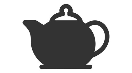 Teapot line icon. Hot drinks chinese tea pot symbols vector illustration