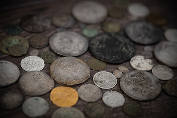 Coins of different countries and periods