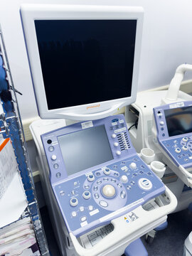 Chicago, IL, USA, November 12, 2023, hospital ultrasound machine in use, diagnosing health conditions with advanced imaging technology