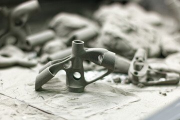 3D printed parts designed by structural generative design, topology optimization