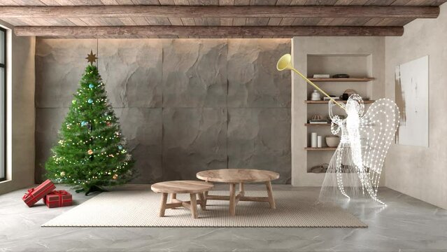 Arbol de navidad con animacion de ambiente 