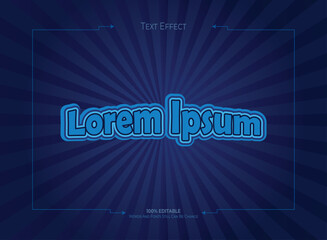 Modern editable Text style effect. Editable fonts vector files.
