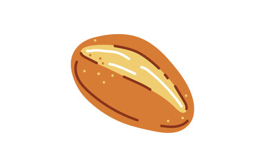 Bread rolls for brunch in germany or sunday buns.Vector illustration