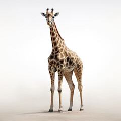 Obraz premium giraffe animal on a white background i