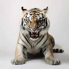 Obraz premium tiger animal on a white background