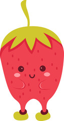 Strawberry Cartoon Character